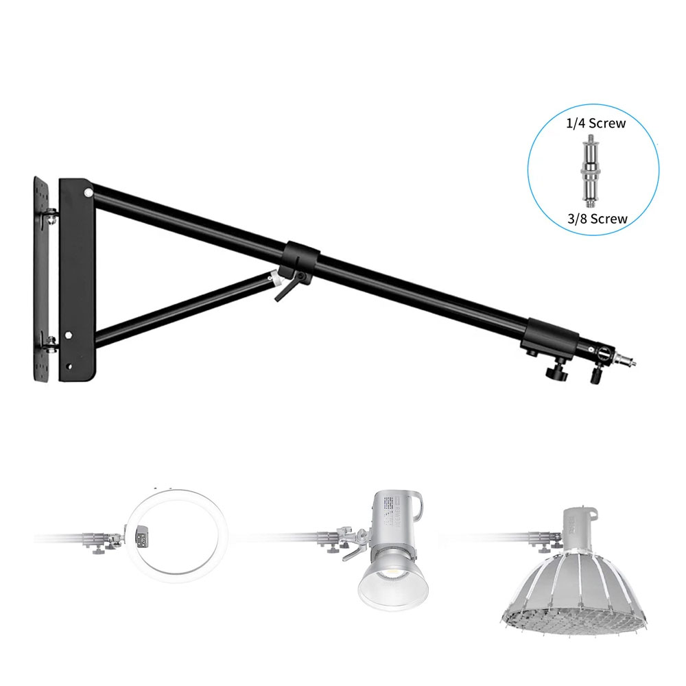 Photography Lighting System - 100/135/ 170cm montaje en pared brazo