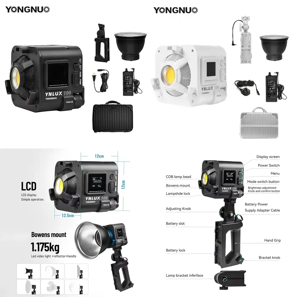 Photography Lighting Led - YONGNUO YNLUX100 100W 3200K-5600K Luz LED