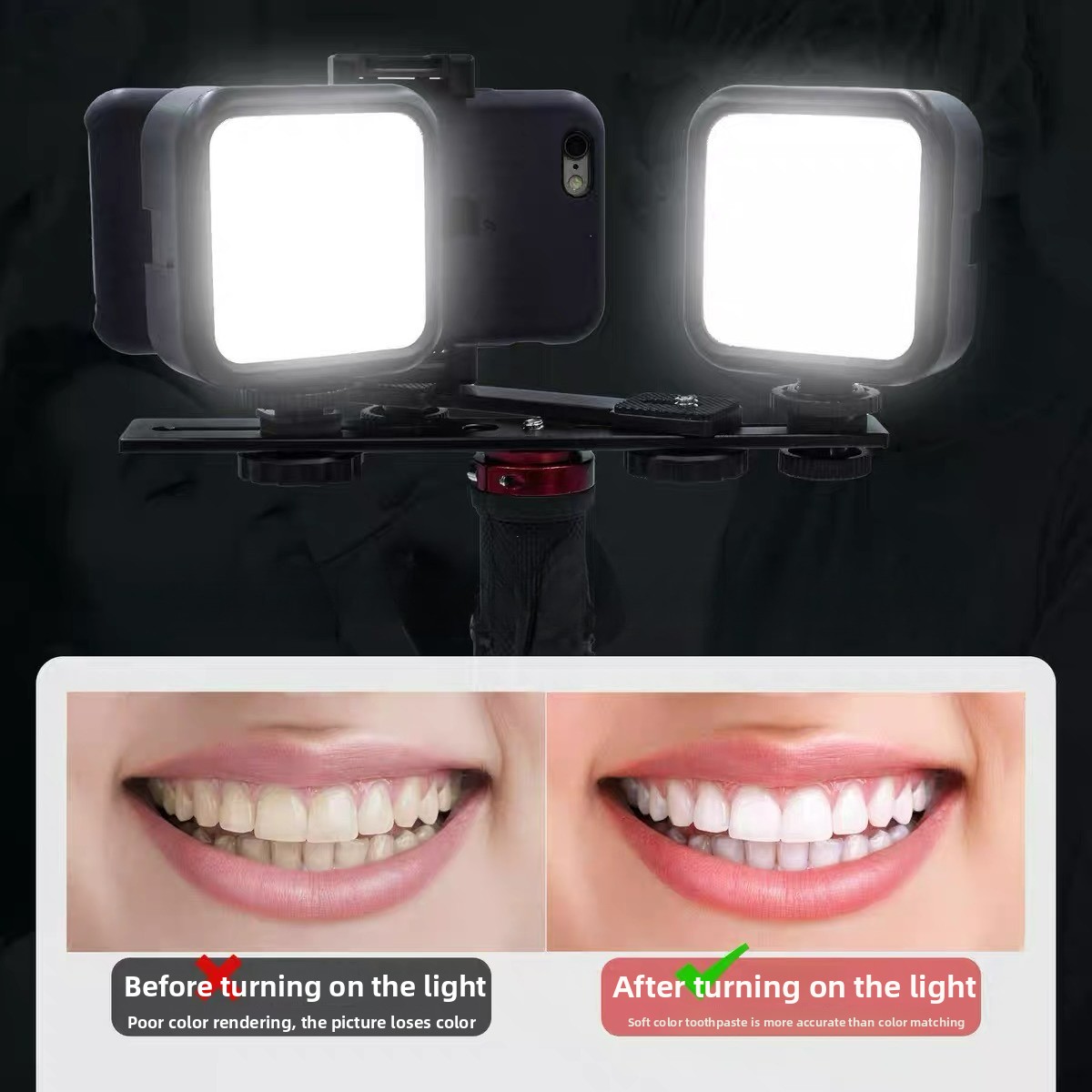Photography Lighting Basics - Luz de Fotografía Dental con Bluetooth,