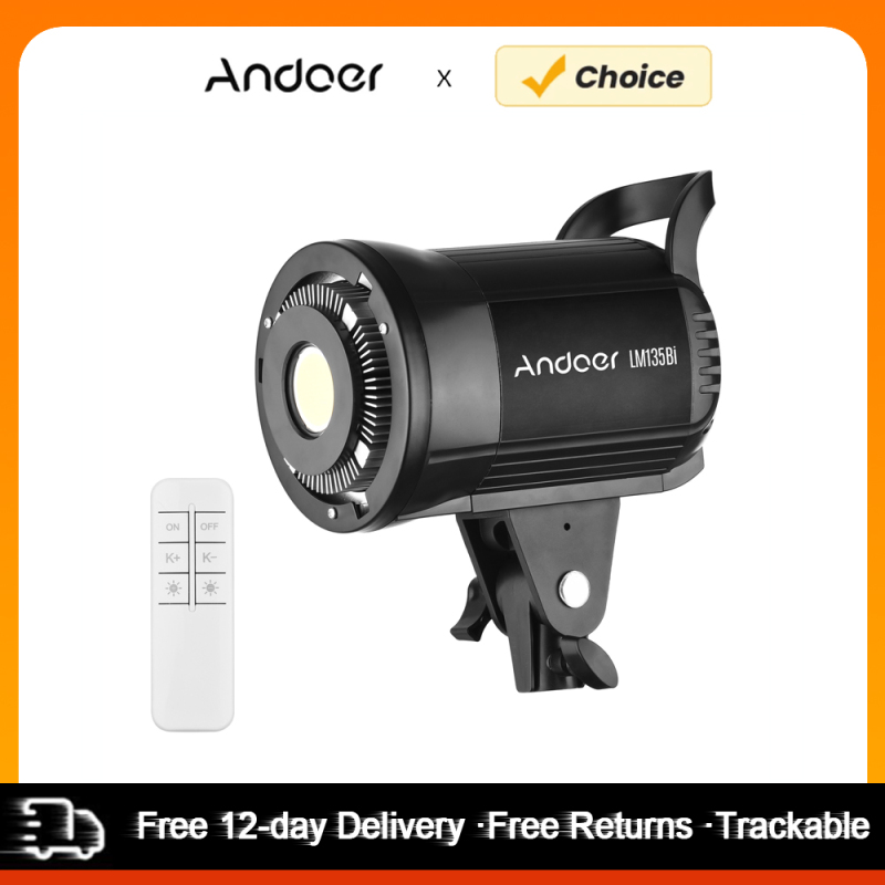 Photography Lighting System - Andoer LM135Bi Luz de relleno LED