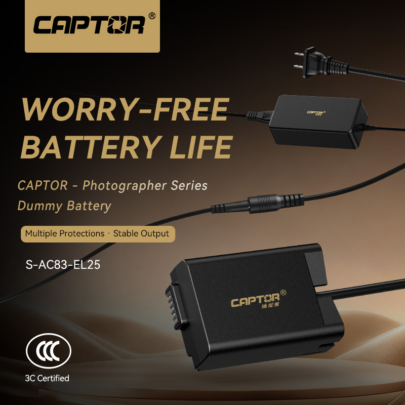 Nikon Camera Z50 - Adaptador de Batería Ficticia CAPTOR EN-EL25