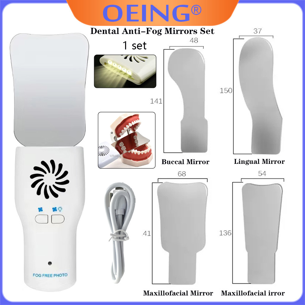 Photography Lighting Reflectors - Juego de espejos antiniebla dentales AG,