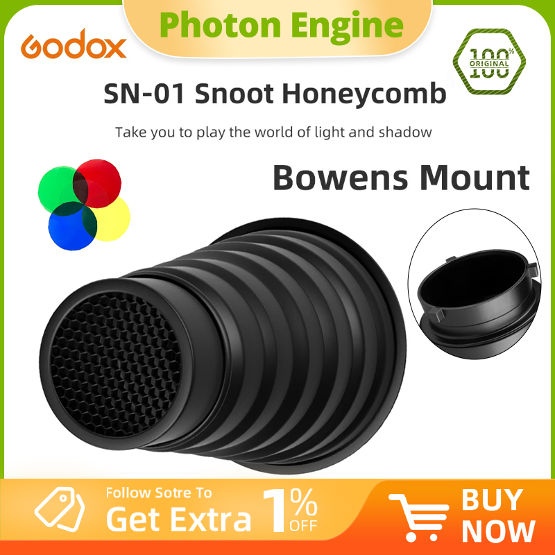 Photography Lighting Type - GODOX SN-01 Bowens Snoot Grande, Accesorios