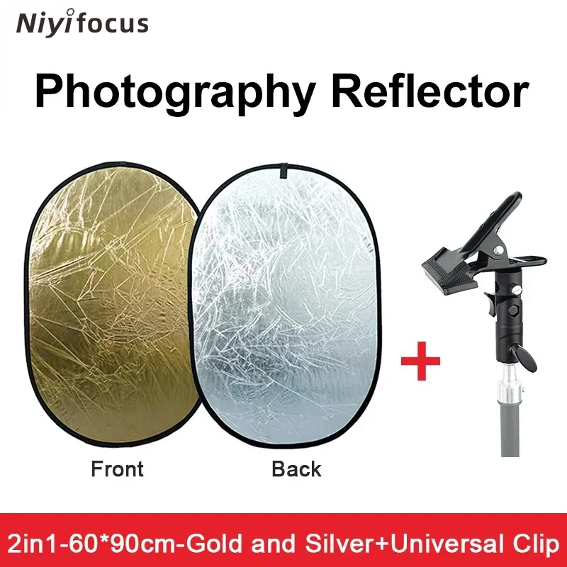 Photography Lighting Reflectors - Reflector Portátil Redondo 2 en 1