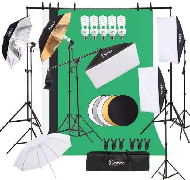 Photography Lighting Kit With Backdrop - Kit de iluminación para fotografía, fotografía