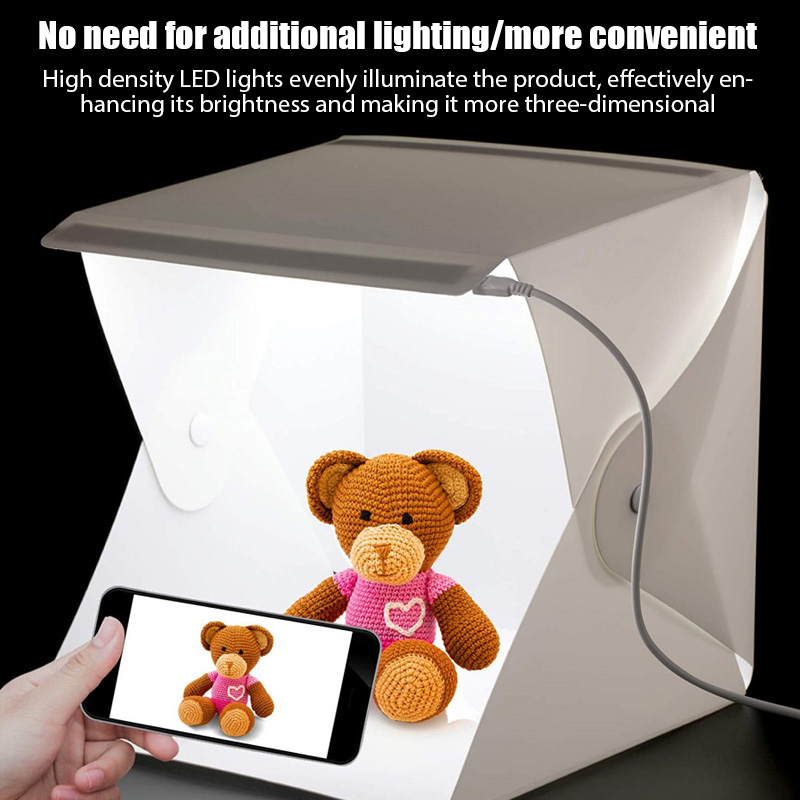 Photography Lighting Kit With Backdrop - Caja de luz Mini caja de