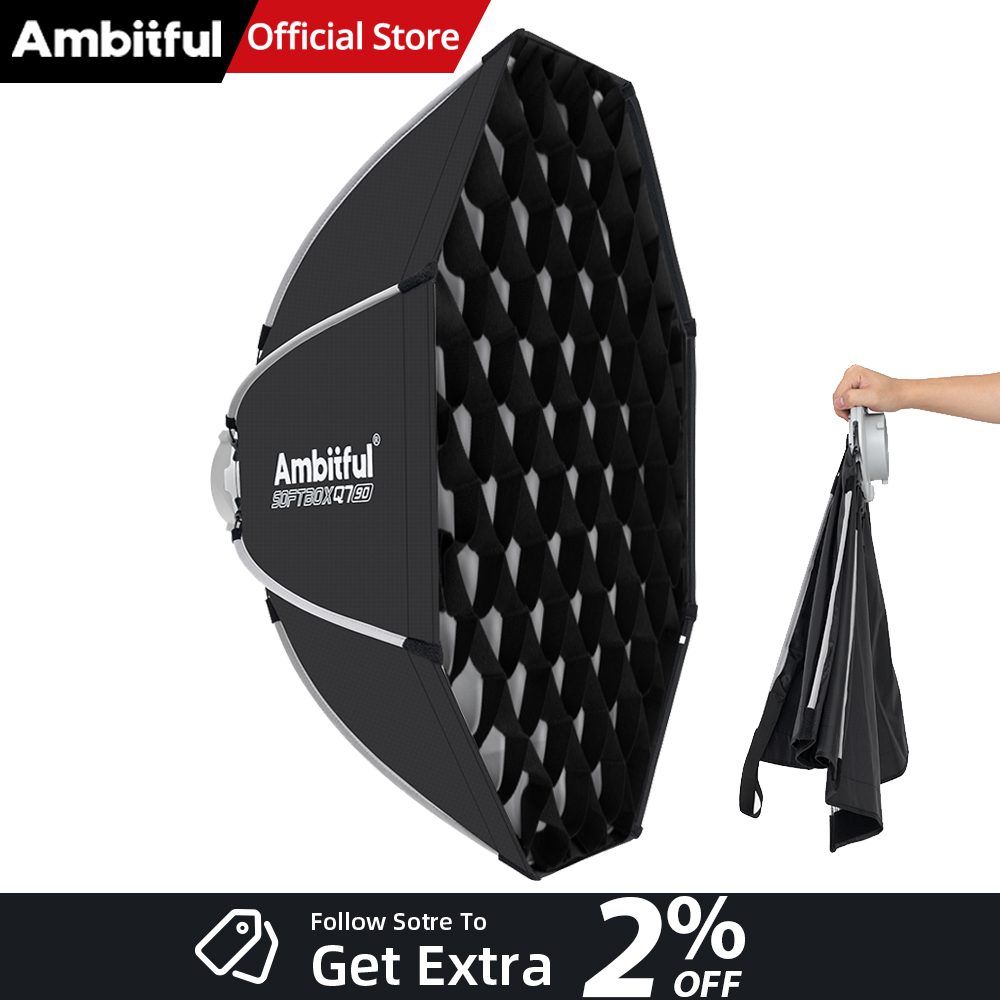 Photography Lighting Set Up - AMBITFUL Q7II 55/65/90cm Softbox Octagonal con
