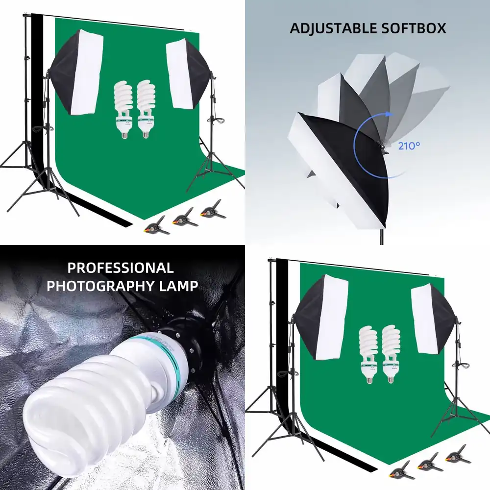 Photography Lighting Kit With Backdrop - Equipo de estudio fotográfico: Soporte de