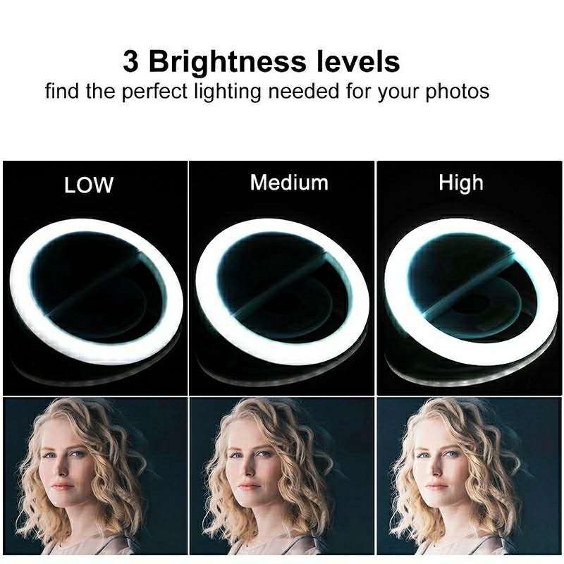 Anillo de luz LED con 3 modos  - Photography Lighting Set Up reseña y precio
