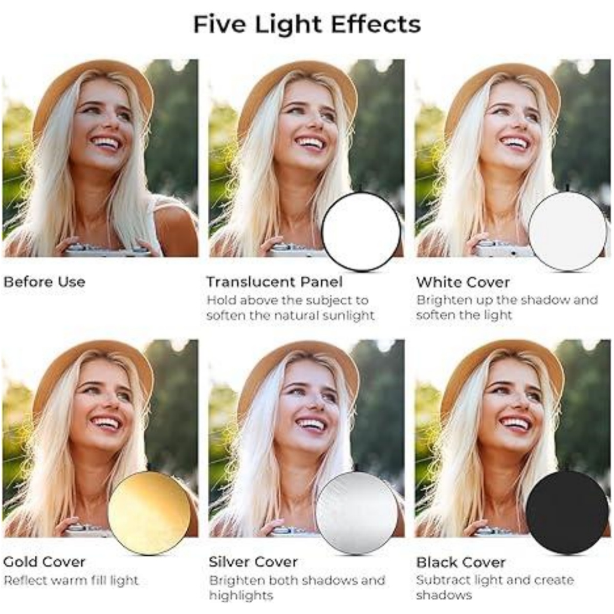 HUANYINGBJB Reflector de fotog - Photography Lighting Reflectors reseña y precio