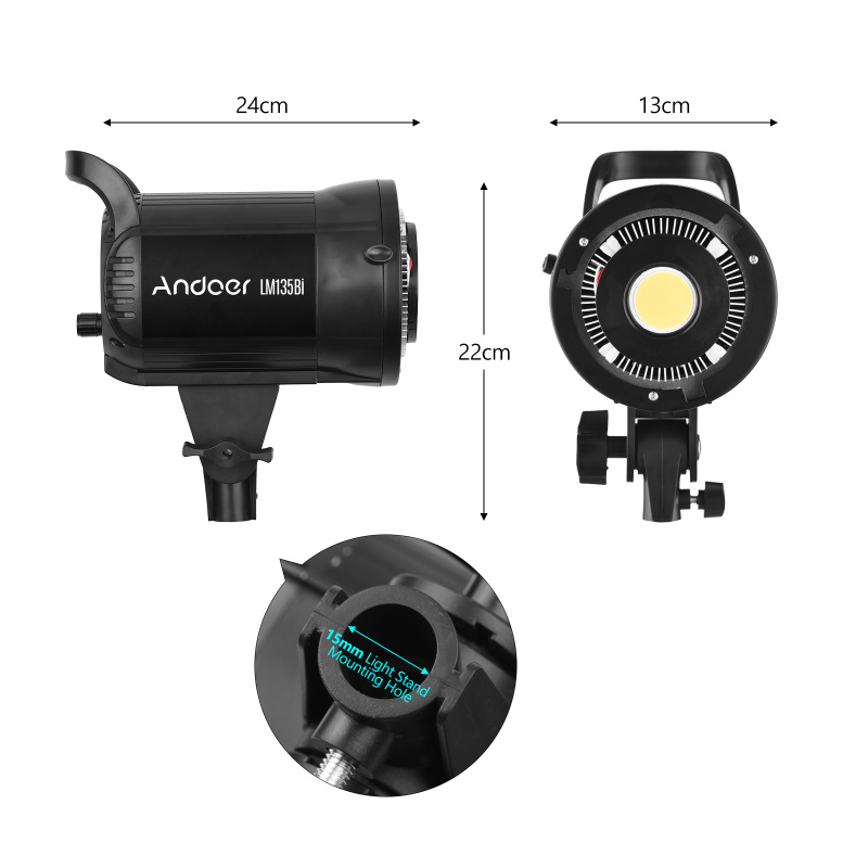 Andoer LM135Bi Luz de relleno  - Photography Lighting System reseña y precio