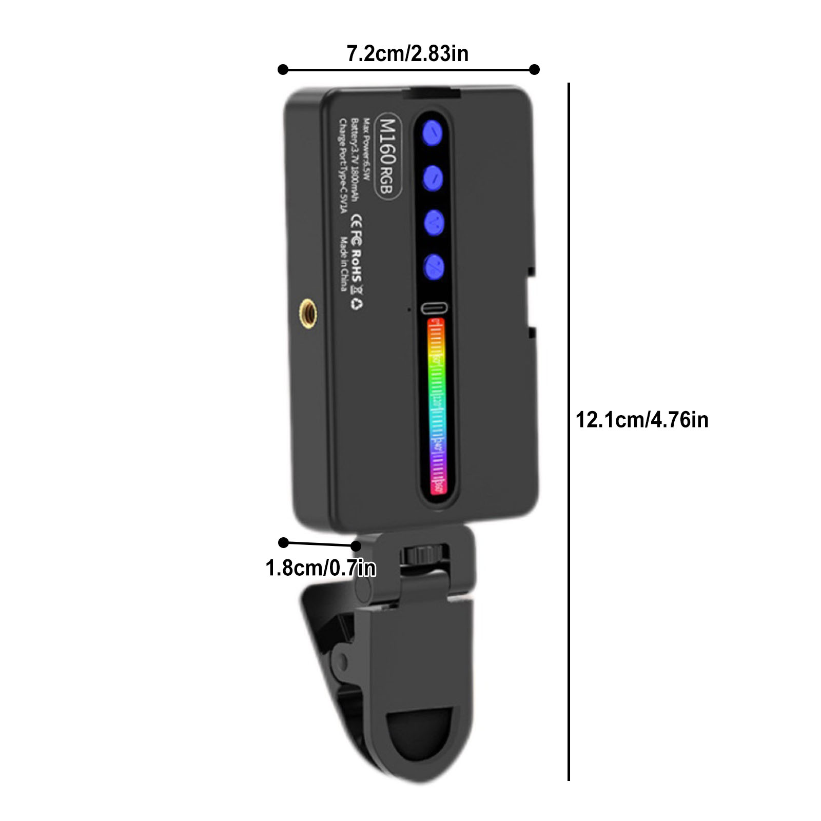Luz de Video LED RGB de 6.5W 2 - Photography Lighting Type reseña y precio