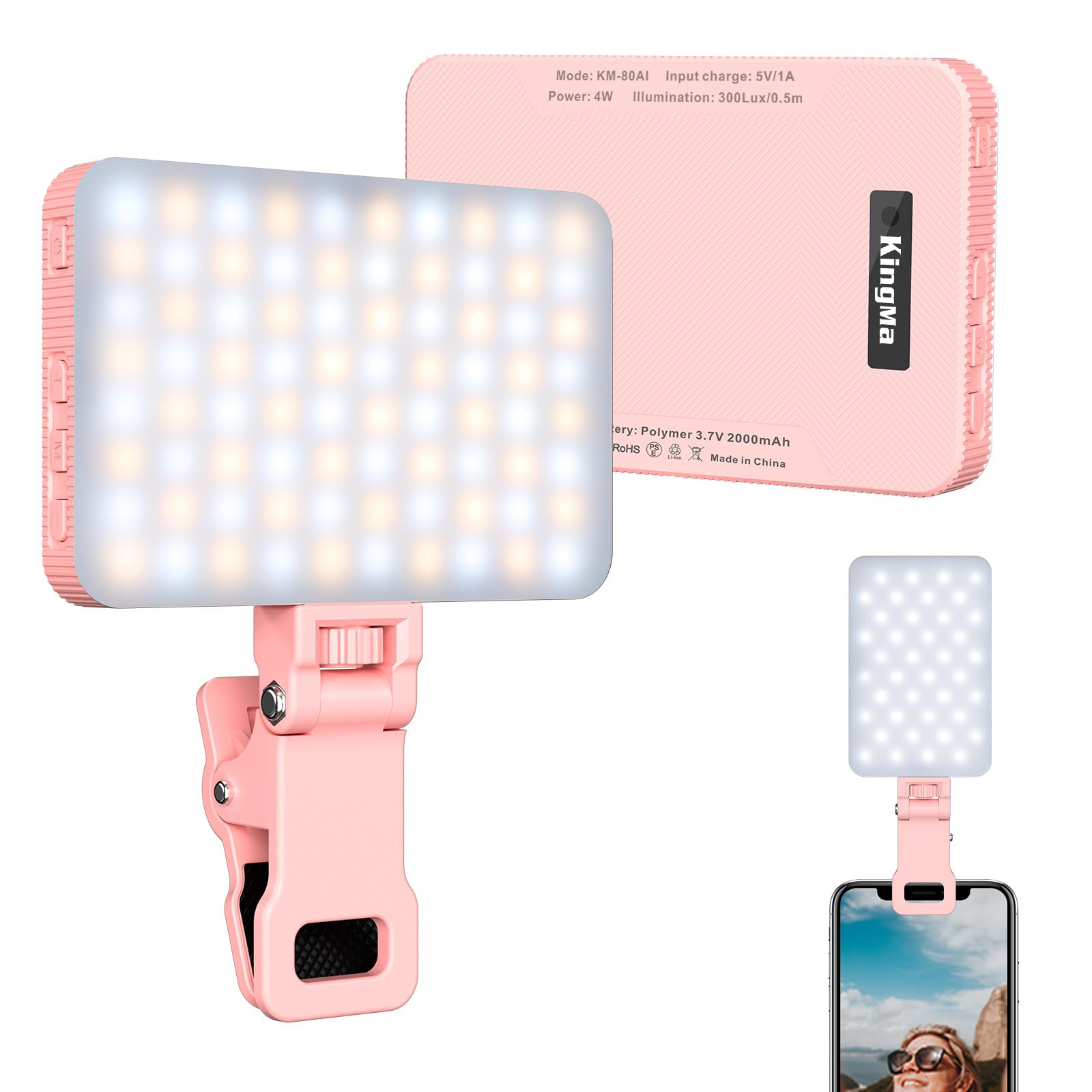 King Ma LUZ DE Selfie recargab - Photography Lighting Professional reseña y precio