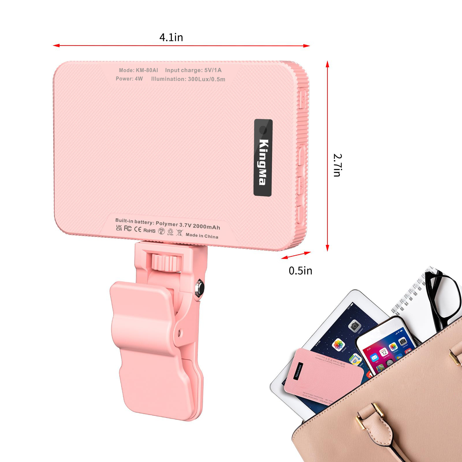 King Ma LUZ DE Selfie recargab - Photography Lighting Professional reseña y precio