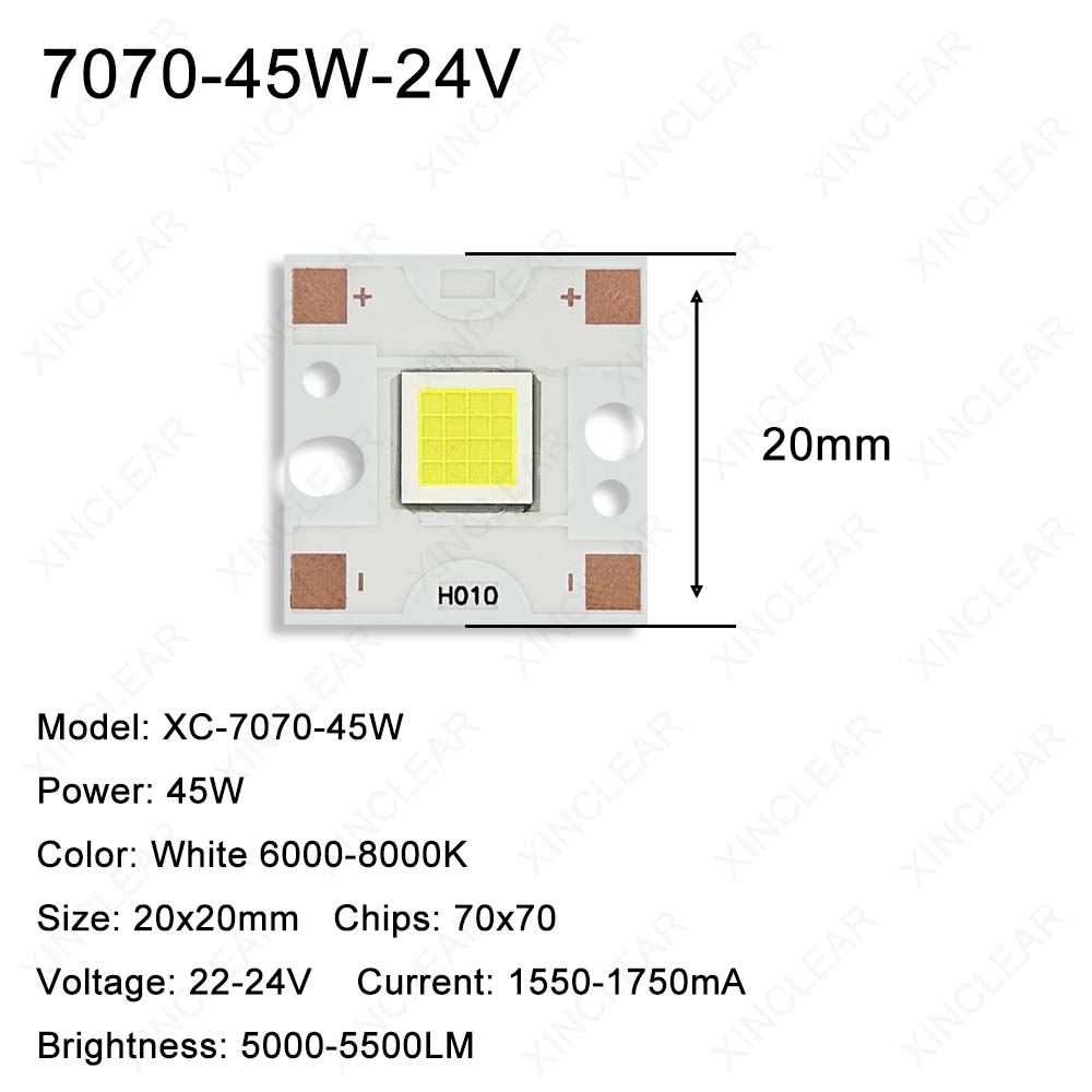 Chip LED SMD 5050 7070 de 20 W - Photography Lighting Diy reseña y precio