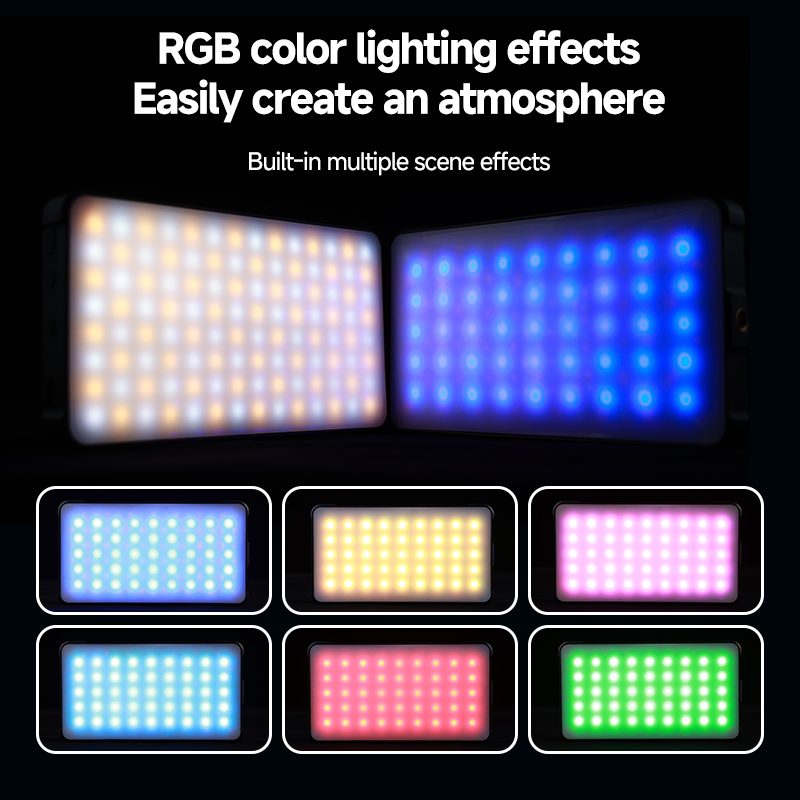 Luz de vídeo LED RGB, Clip de  - Photography Lighting Professional reseña y precio
