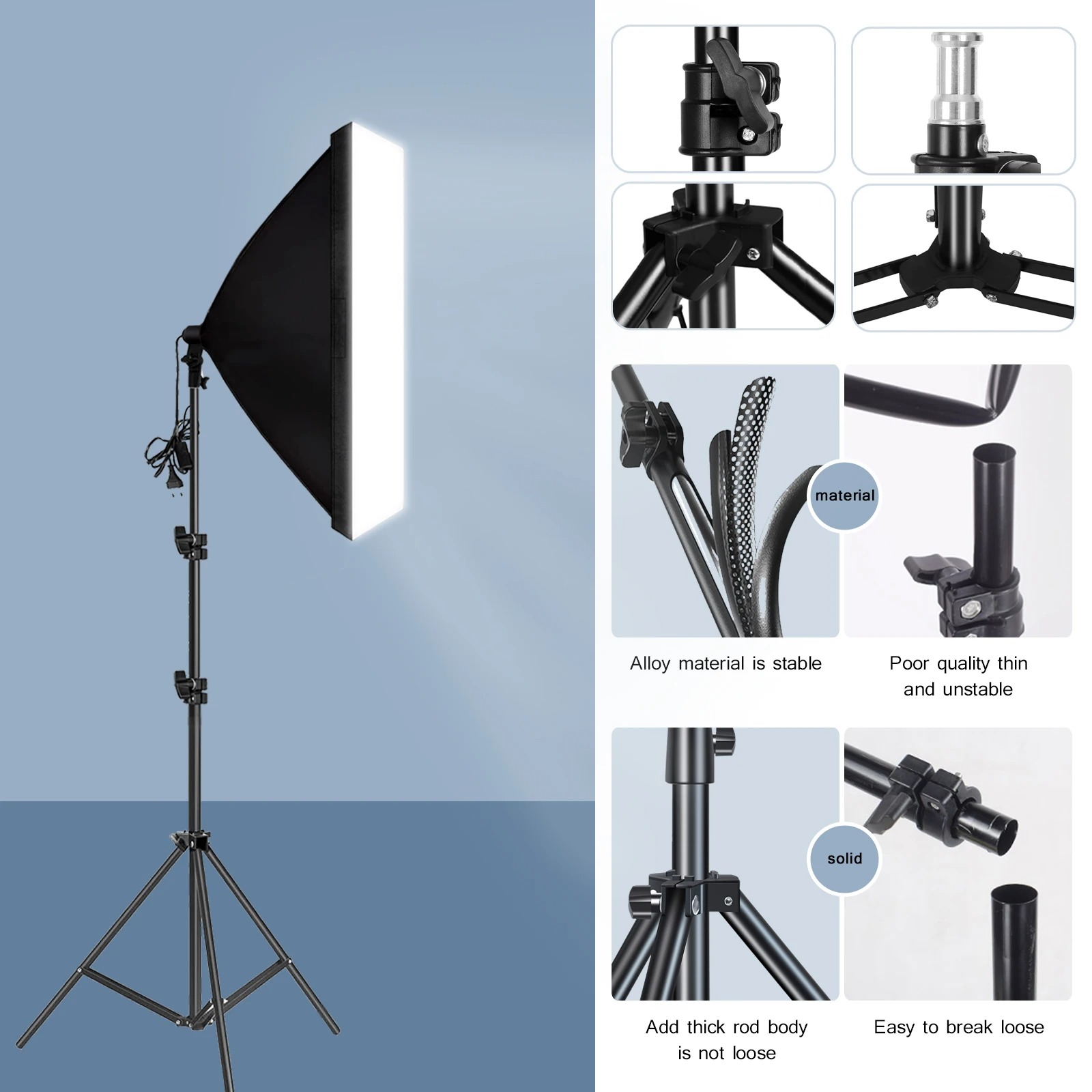 Softbox de fotografía profesio - Photography Lighting System reseña y precio