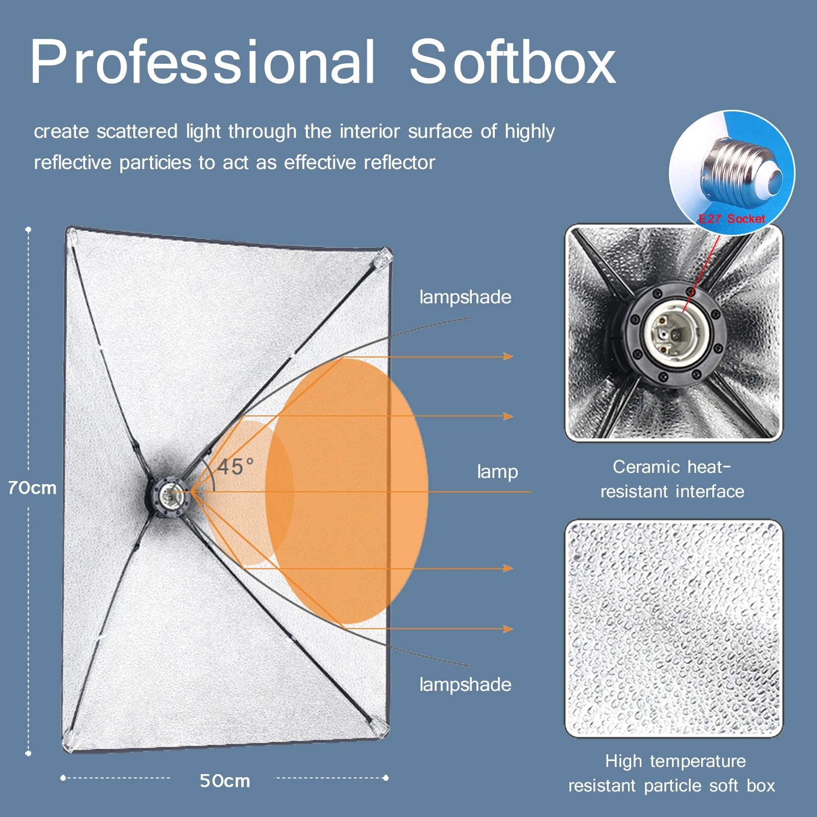 Softbox de fotografía profesio - Photography Lighting System reseña y precio