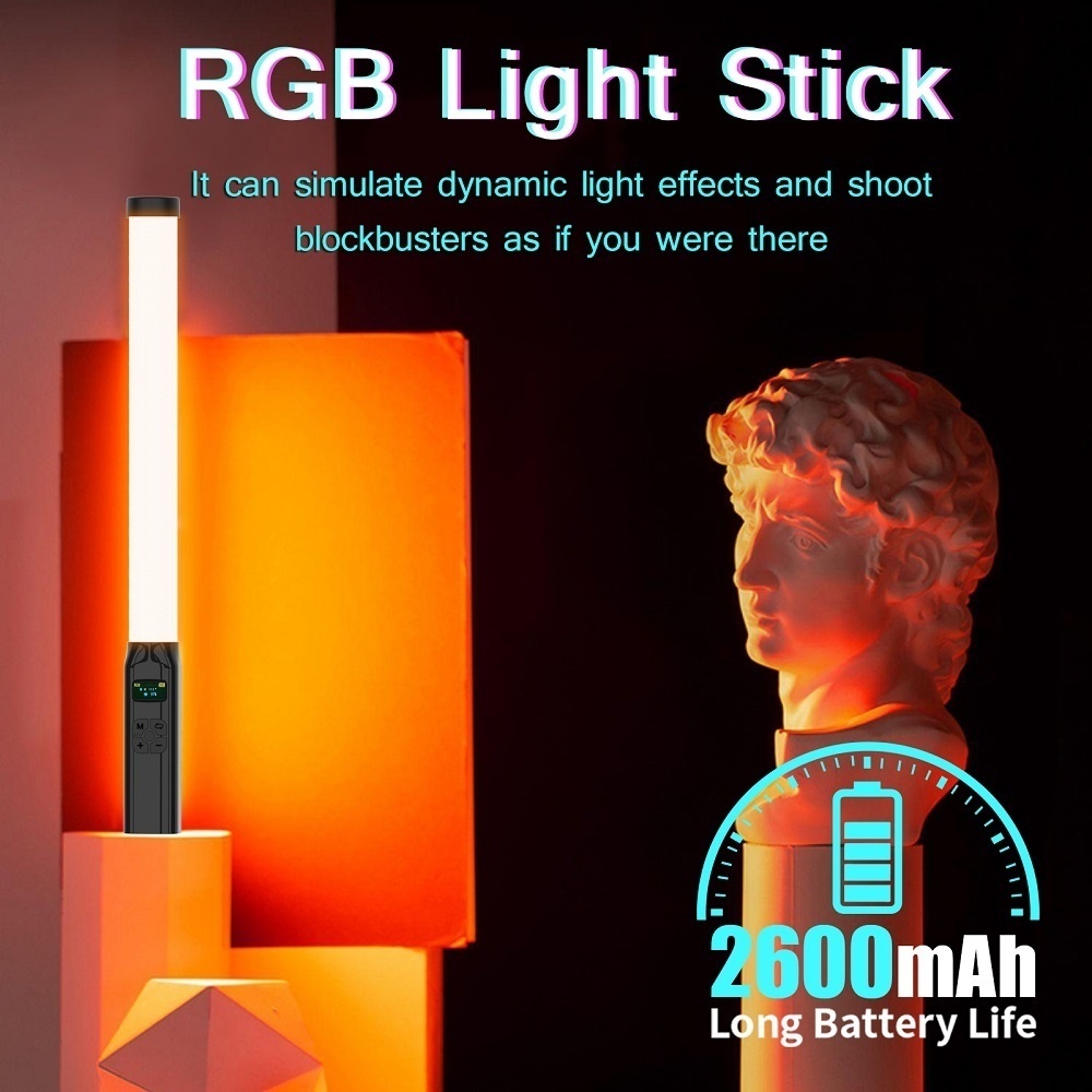 Varita de luz RGB de 50CM, man - Photography Lighting Type reseña y precio