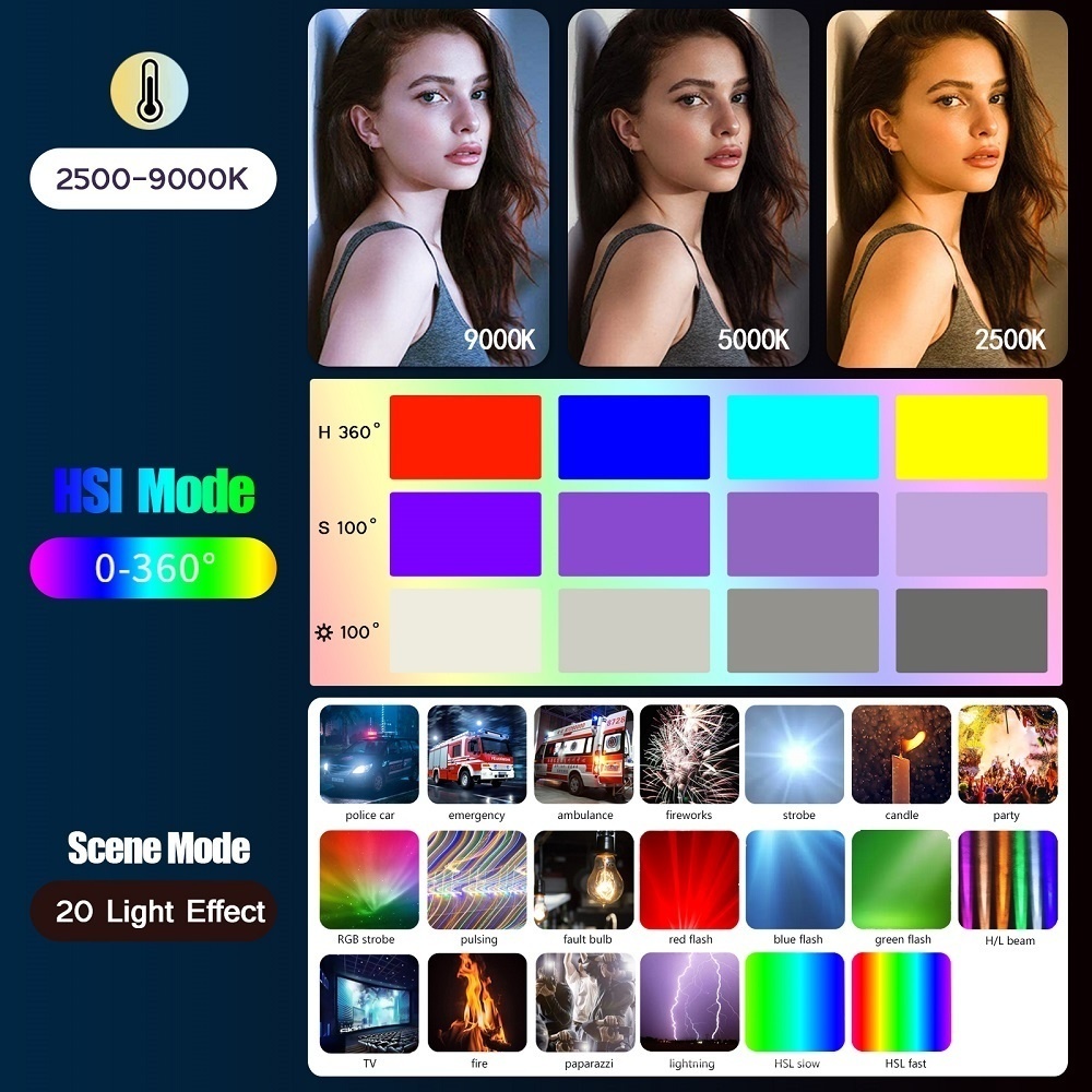 Varita de luz RGB de 50CM, man - Photography Lighting Type reseña y precio