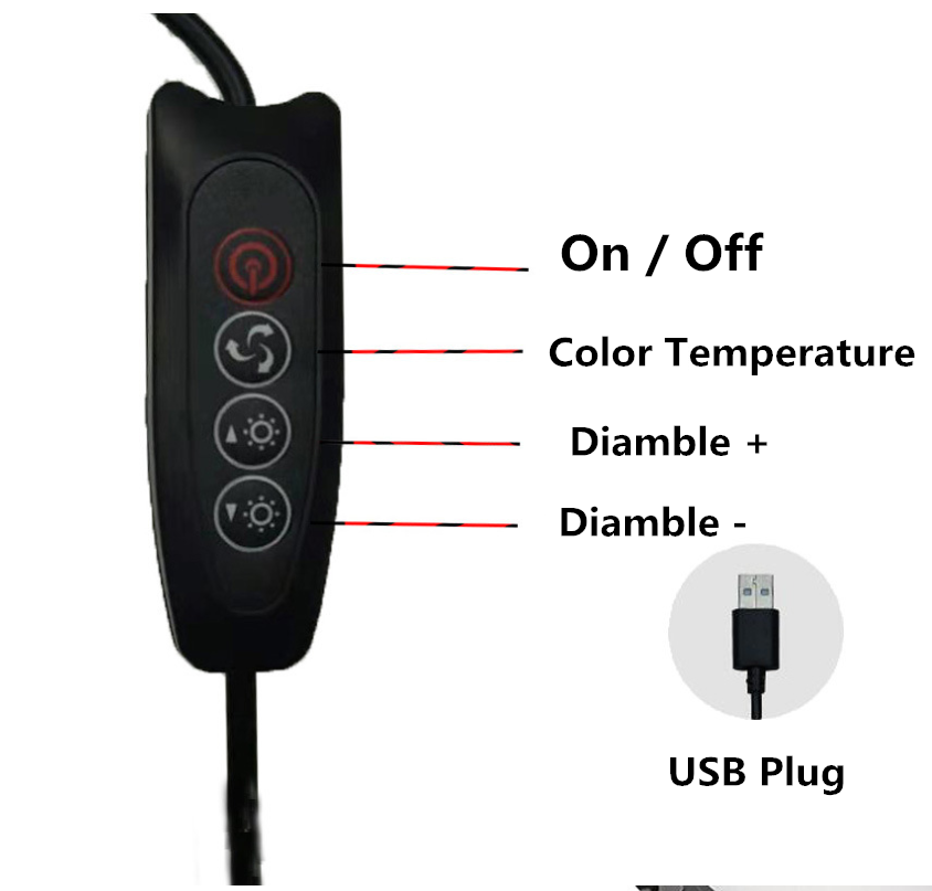 Anillo de luz LED para selfies - Photography Lighting Set Up reseña y precio