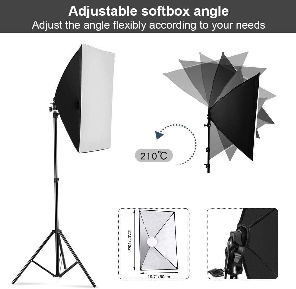 Kit de iluminación con caja de - Photography Lighting For Portraits reseña y precio