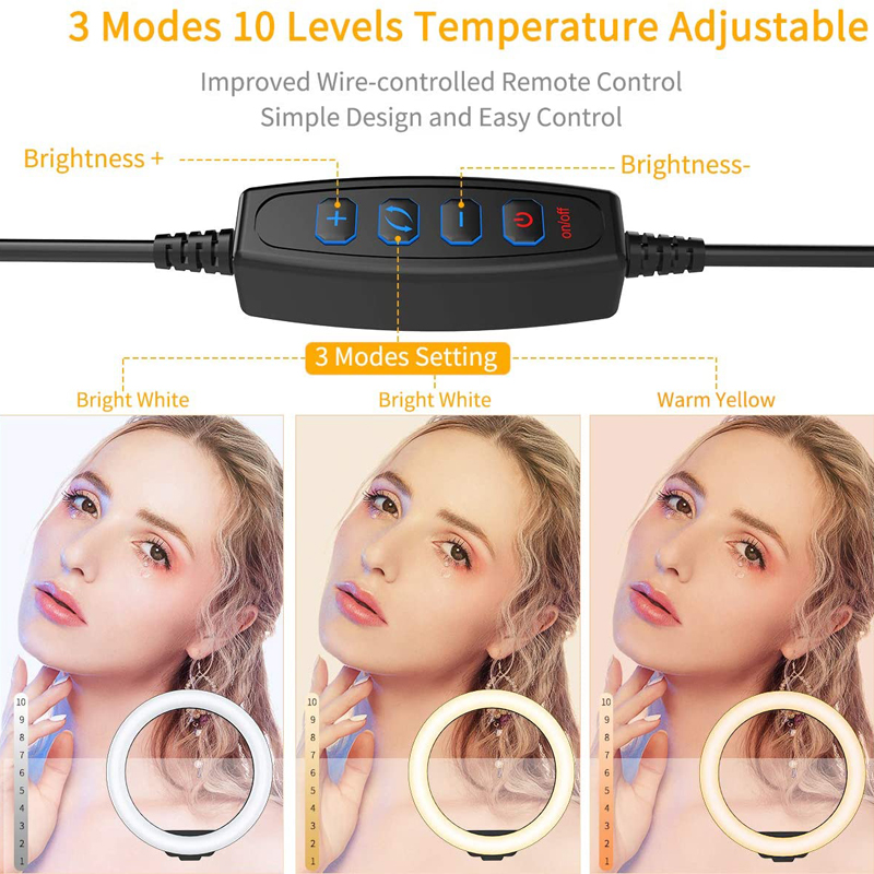 Aro de luz LED de 10 pulgadas  - Photography Lighting Set Up reseña y precio