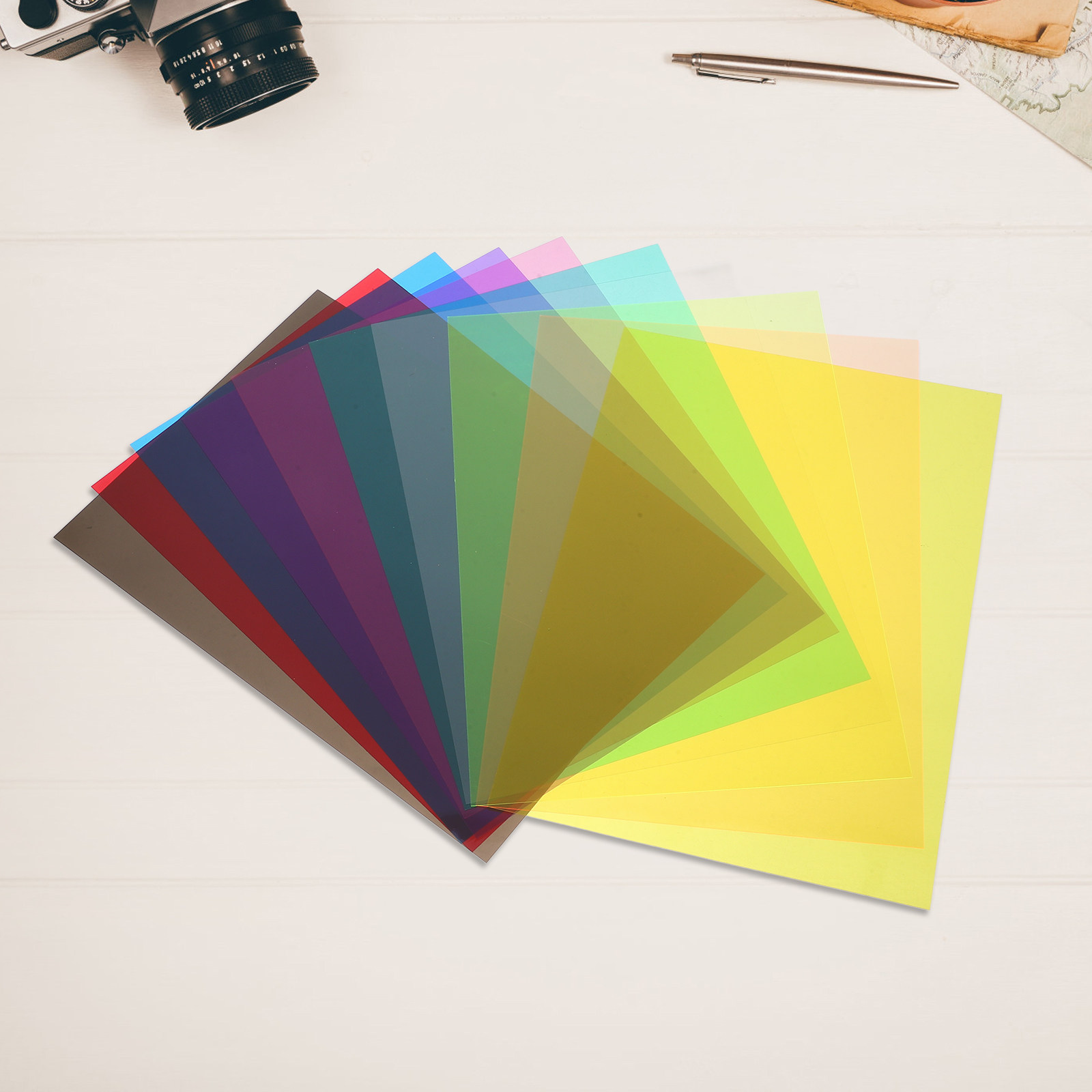 10 hojas de película de celofá - Photography Lighting Diy reseña y precio