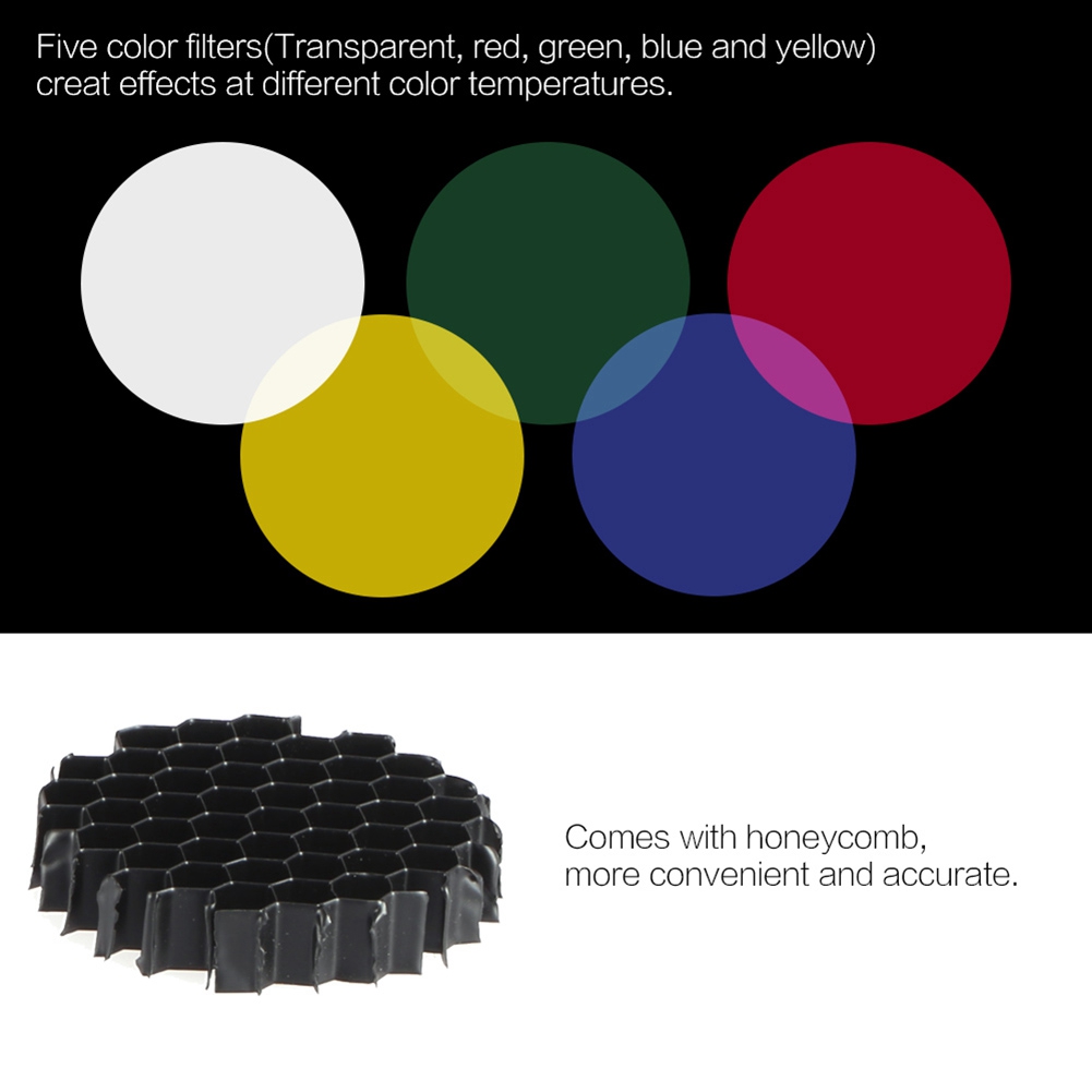 Kit de 5 filtros de color con  - Honeycomb Grid Filter reseña y precio