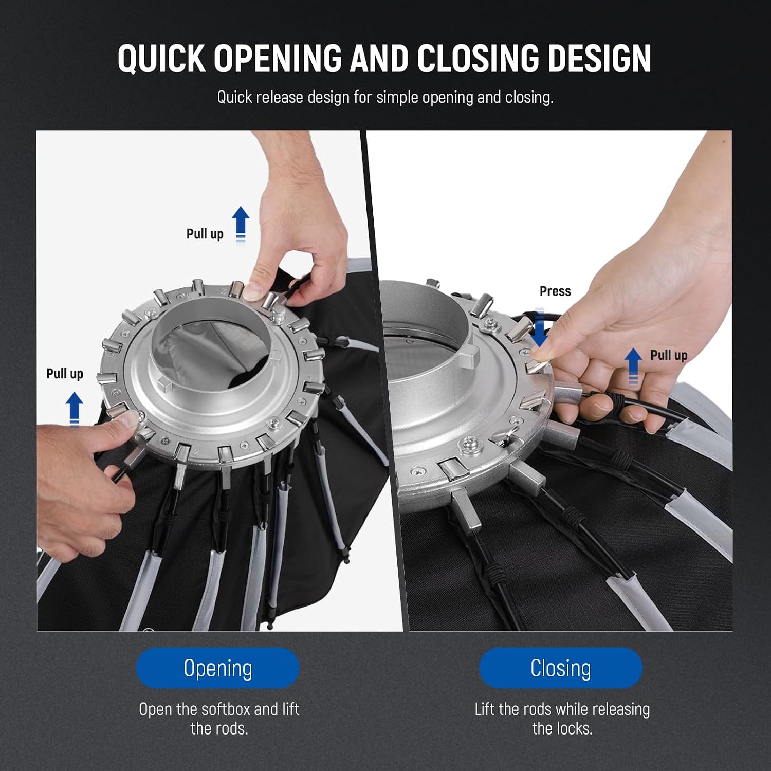 Softbox Parabólico con Montura - Photography Lighting System reseña y precio