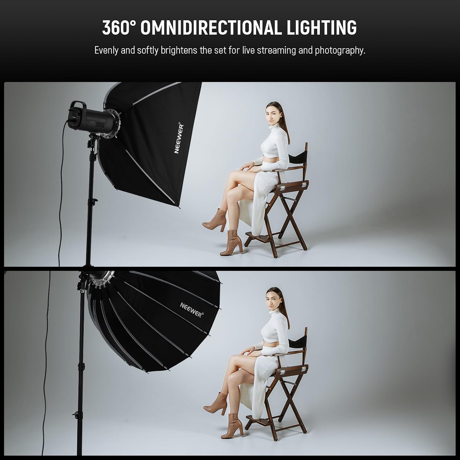 Softbox Parabólico con Montura - Photography Lighting System reseña y precio