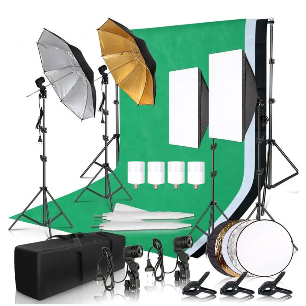 Kit de Iluminación para Estudi - Photography Lighting Kit With Backdrop reseña y precio