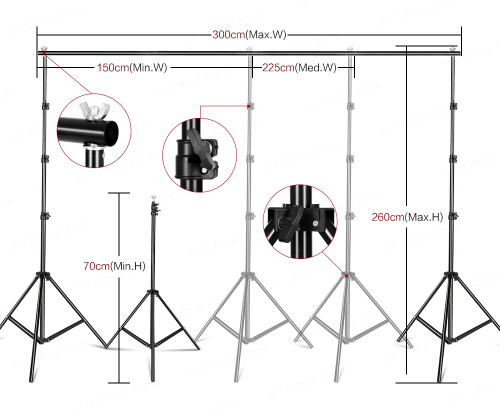 Kit de Iluminación para Estudi - Photography Lighting Kit With Backdrop reseña y precio