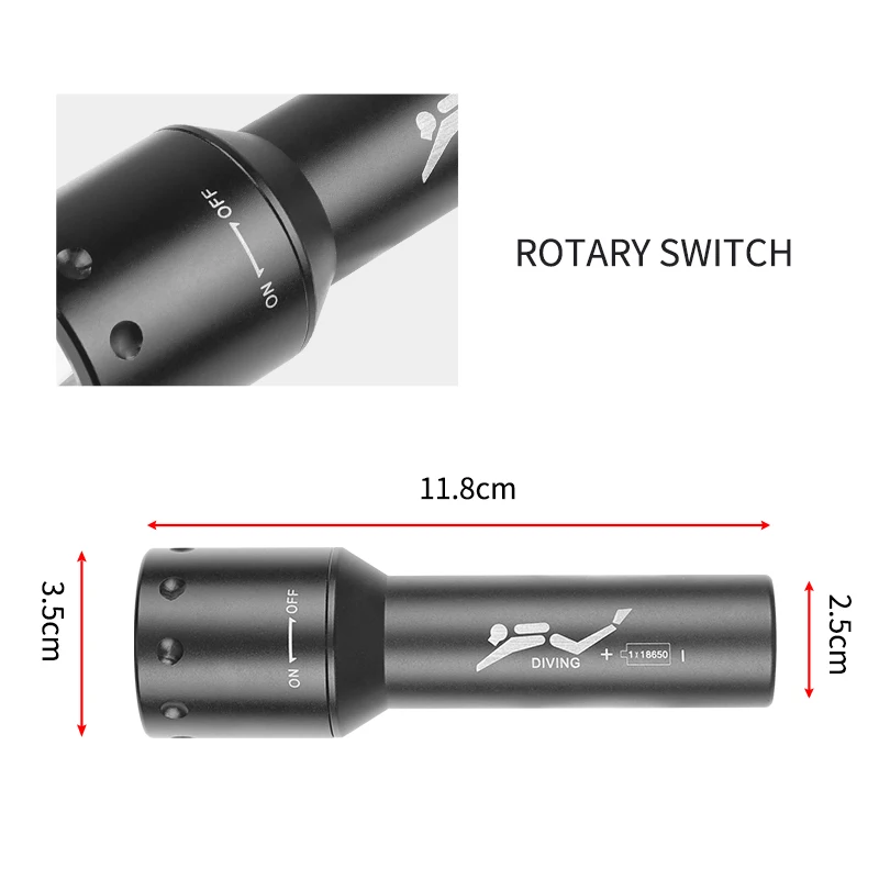 Nueva Linterna de Buceo LED T6 - Photography Lighting Led reseña y precio