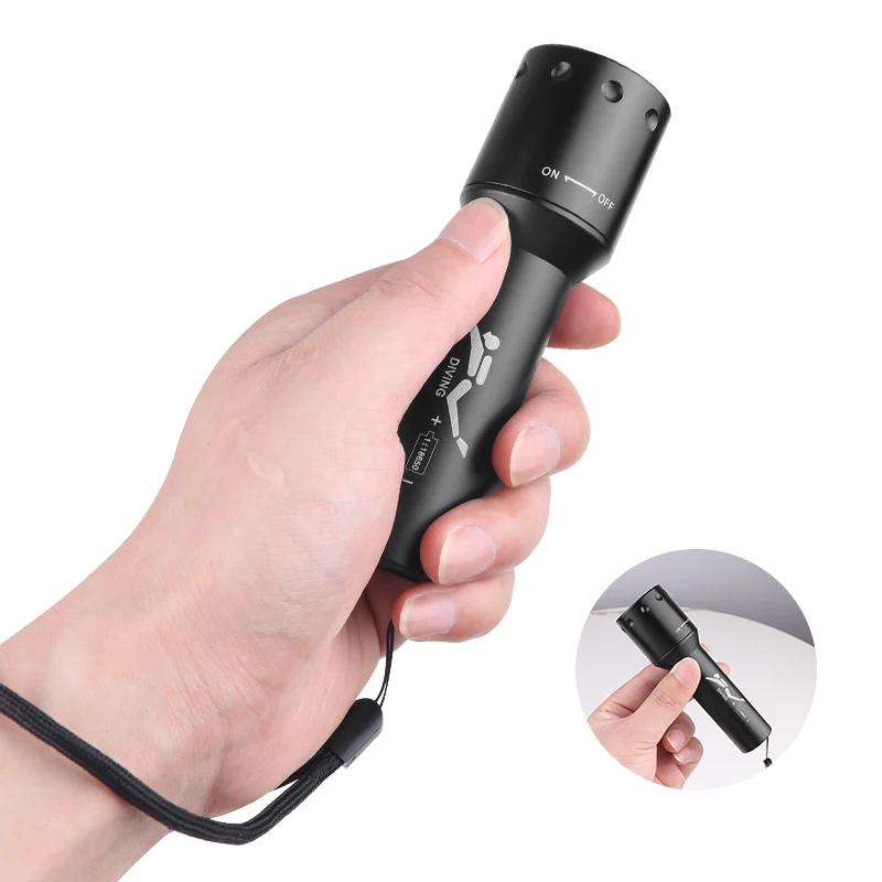 Nueva Linterna de Buceo LED T6 - Photography Lighting Led reseña y precio