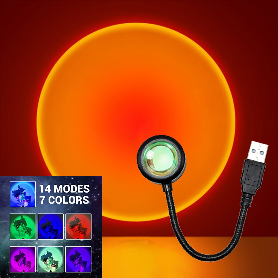 Lámpara LED de puesta de sol Z - Photography Lighting Diy reseña y precio