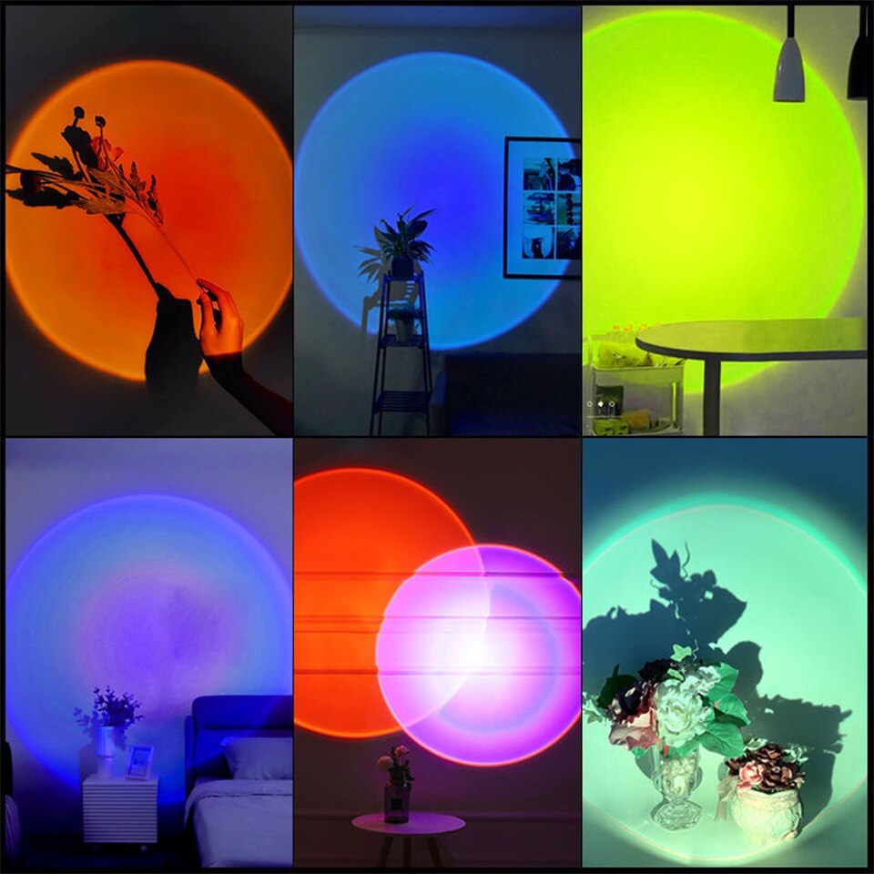 Lámpara LED de puesta de sol Z - Photography Lighting Diy reseña y precio
