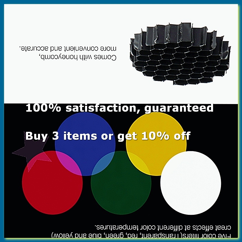 Kit de 5 Filtros de Color con  - Honeycomb Grid Filter reseña y precio