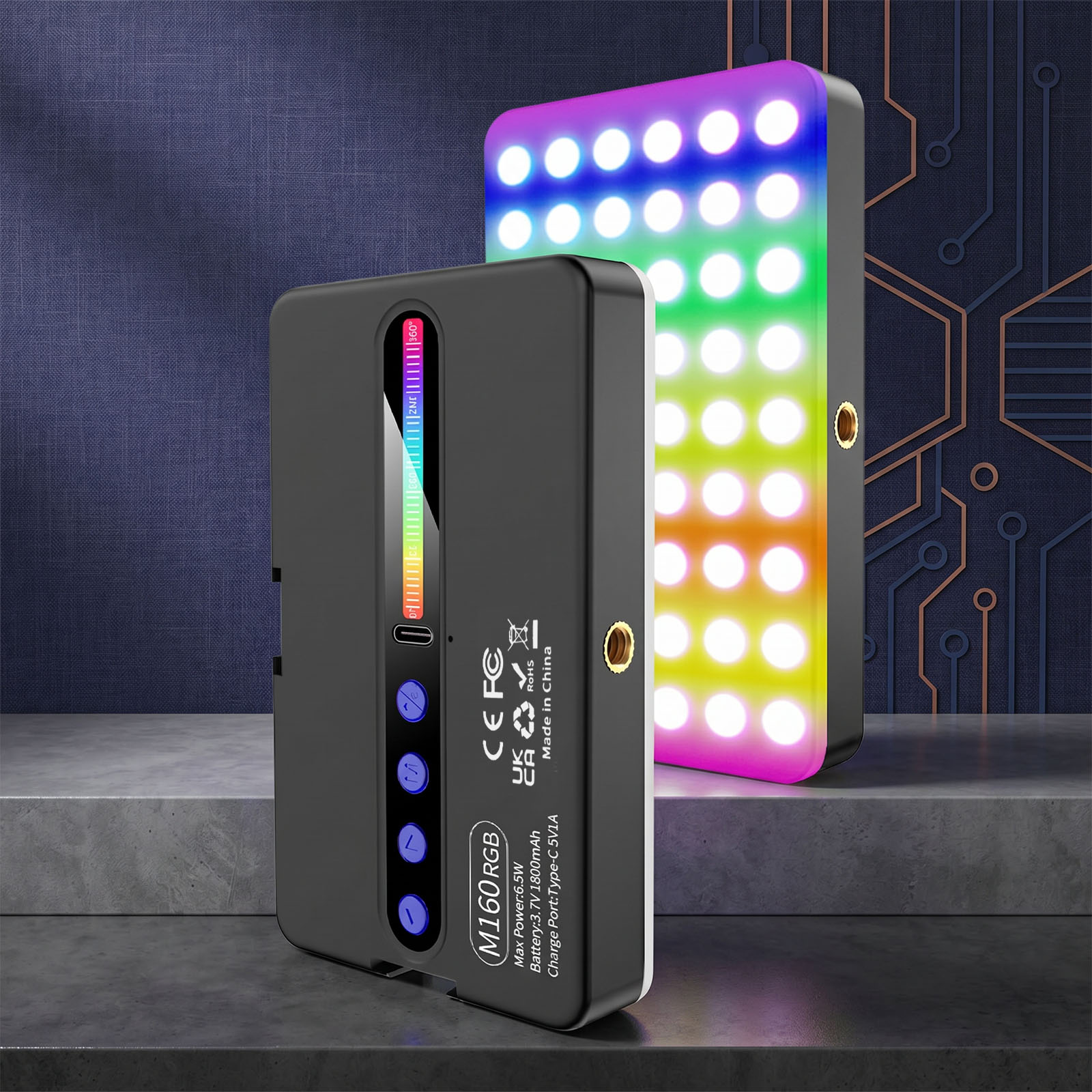 Luz de Video LED RGB de 6.5W,  - Photography Lighting Type reseña y precio