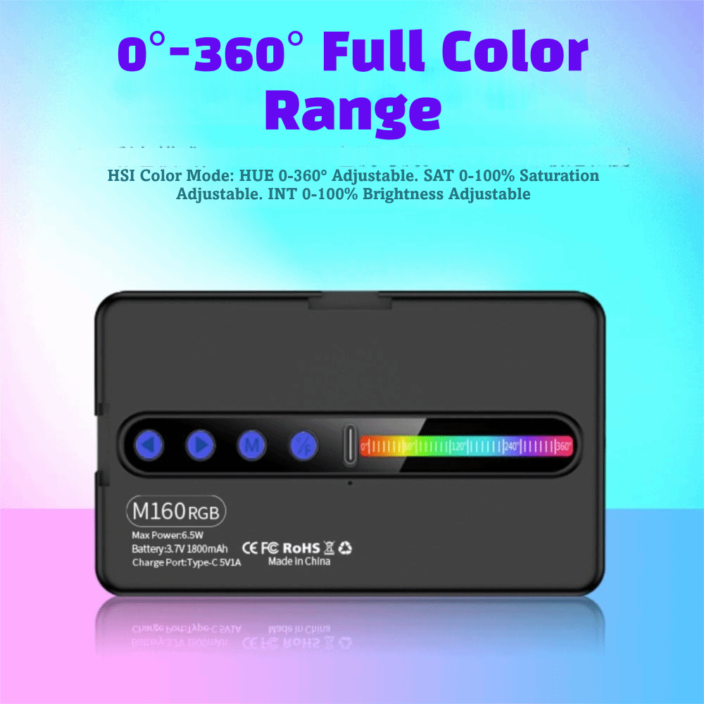 Luz LED RGB para vídeo con int - Photography Lighting Kits reseña y precio